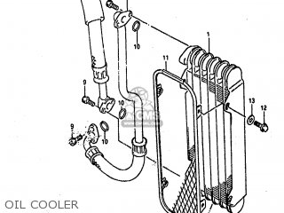 OIL COOLER - DR800SU 1990 (L) GERMANY (E22)