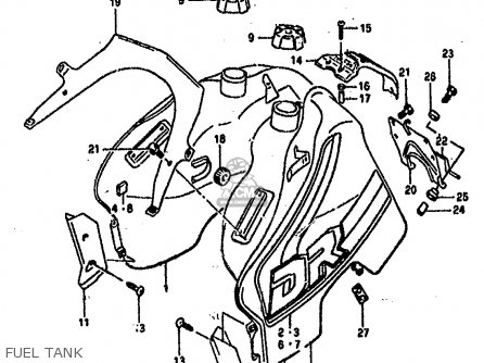 FUEL TANK - DR800SU 1990 (L) GERMANY (E22)