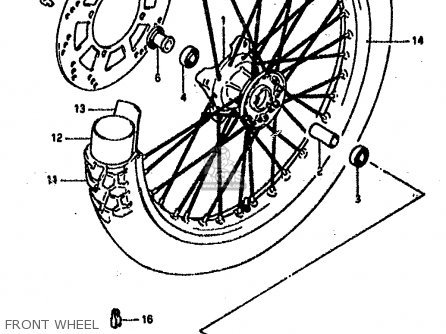 FRONT WHEEL - DR800SU 1990 (L) GERMANY (E22)
