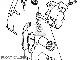 FRONT CALIPER - DR800SU 1990 (L) GERMANY (E22)