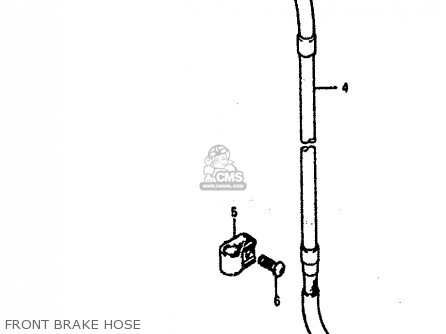 FRONT BRAKE HOSE - DR800SU 1990 (L) GERMANY (E22)