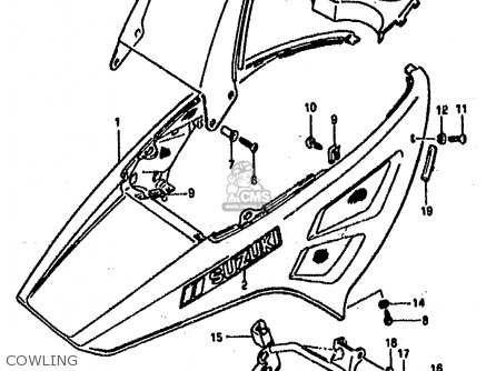 COWLING - DR800SU 1990 (L) GERMANY (E22)