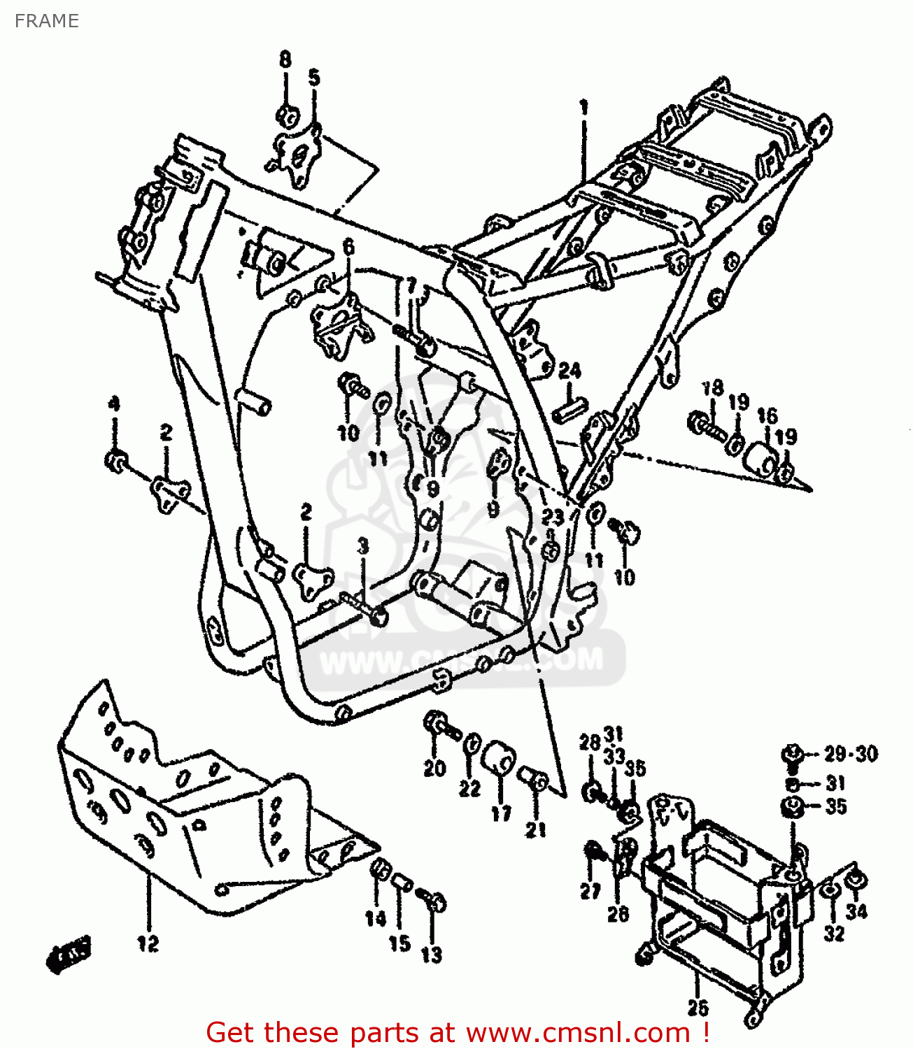 FRAME DR800SU 1991 (M) GERMANY (E22)
