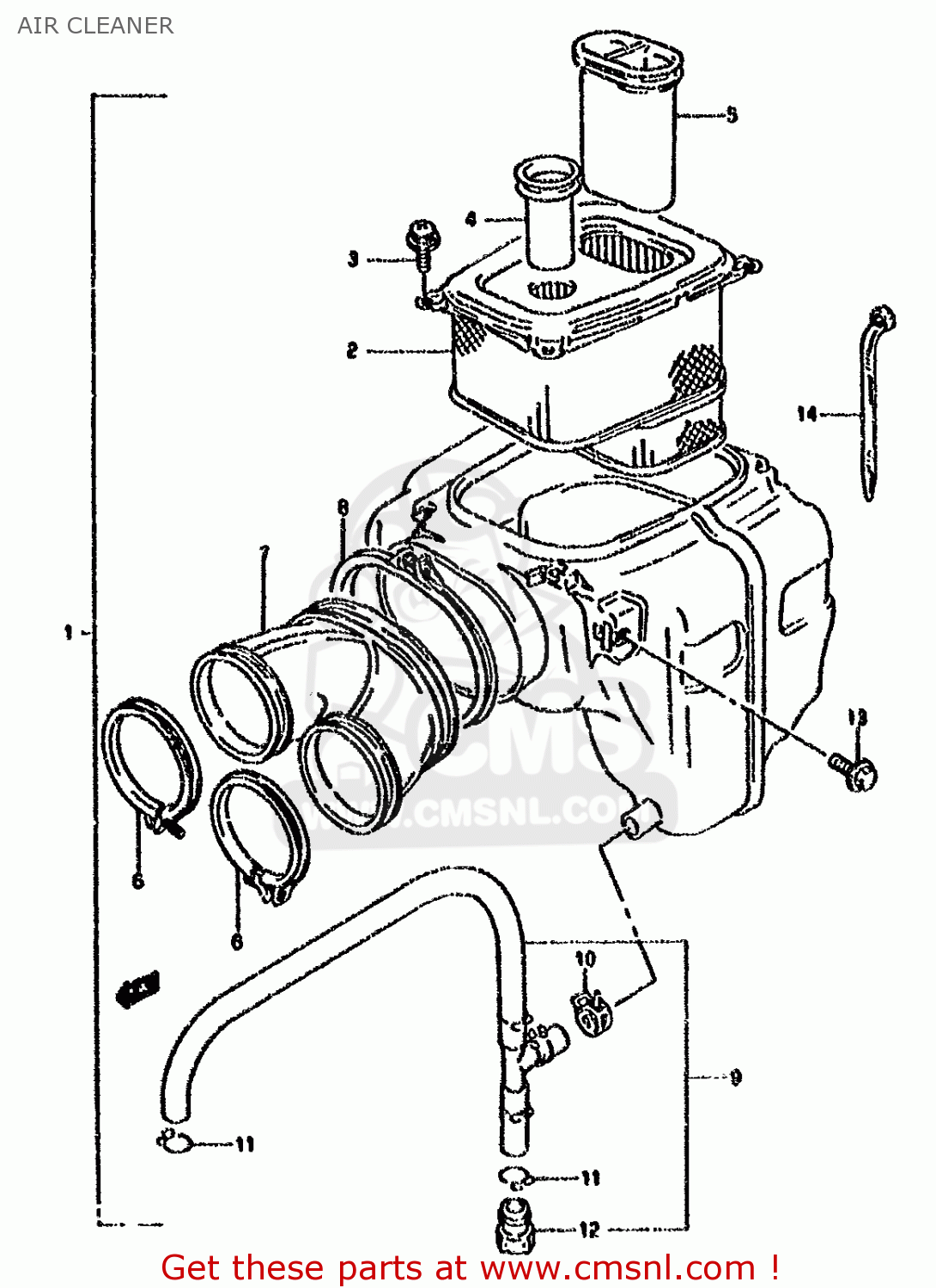 AIR CLEANER DR800SU 1992 (N) GERMANY (E22)