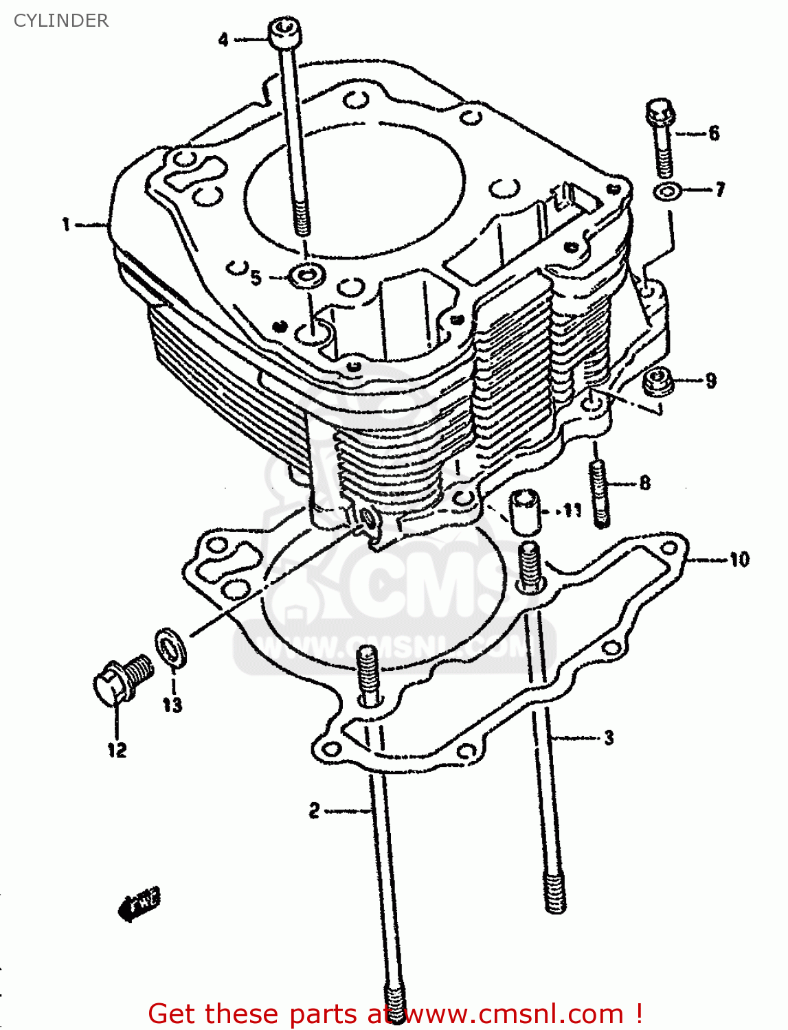 CYLINDER DR800SU 1992 (N) GERMANY (E22)