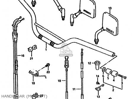 HANDLEBAR (MODEL T) - DR800SU 1992 (N) GERMANY (E22)