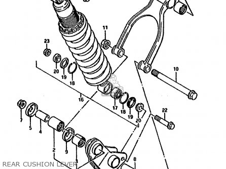 REAR CUSHION LEVER - DR800SU 1992 (N) GERMANY (E22)