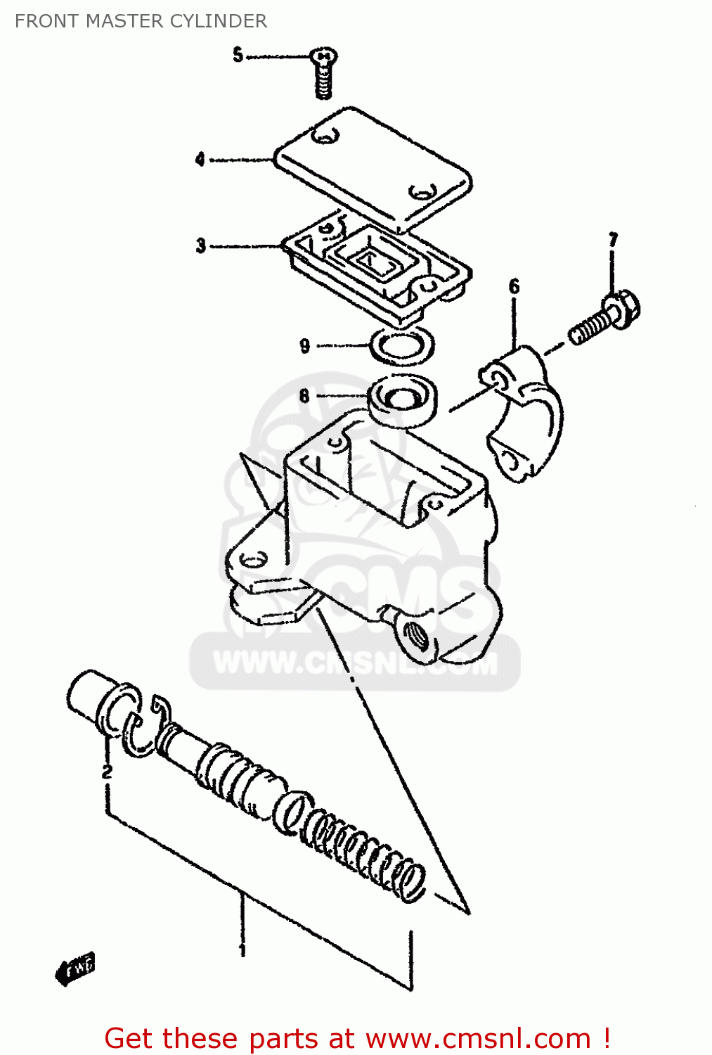 FRONT MASTER CYLINDER DR800SU 1993 (P) GERMANY (E22)