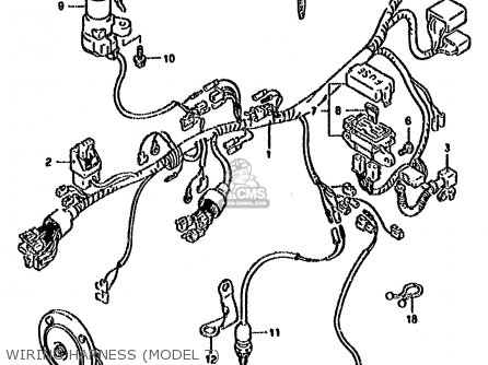 WIRING HARNESS (MODEL T) - DR800SU 1993 (P) GERMANY (E22)