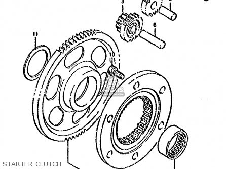 STARTER CLUTCH - DR800SU 1993 (P) GERMANY (E22)