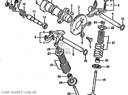 CAM SHAFT-VALVE - DR800SU 1993 (P) GERMANY (E22)