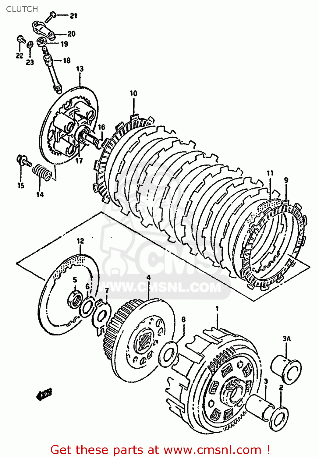 CLUTCH DR800SU 1994 (R) GERMANY (E22)