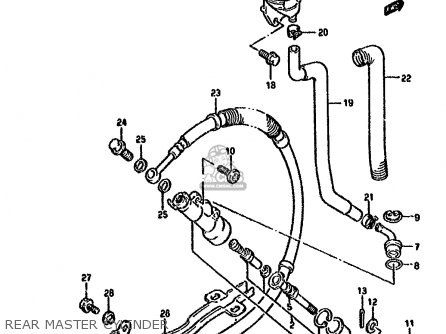REAR MASTER CYLINDER - DR800SU 1994 (R) GERMANY (E22)