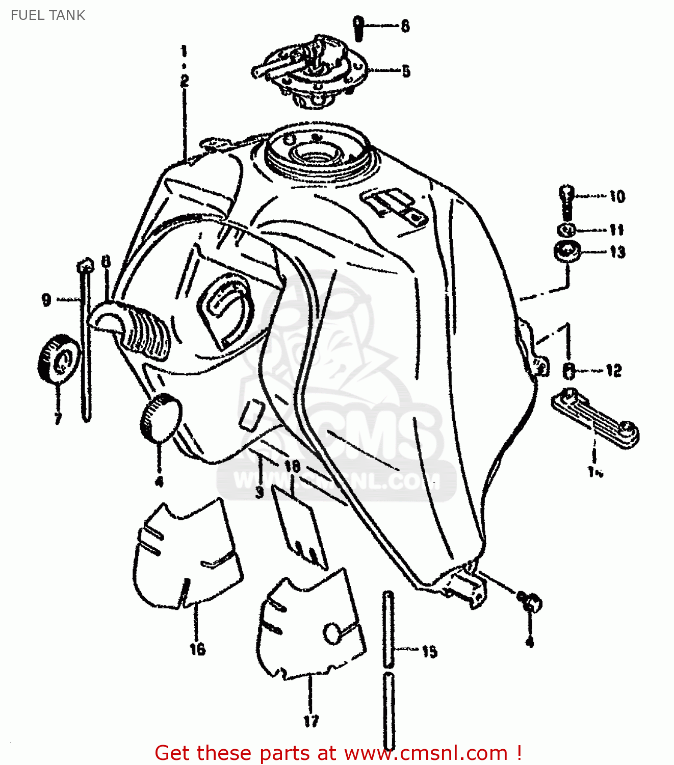 FUEL TANK DR800SU 1995 (S) GERMANY (E22)