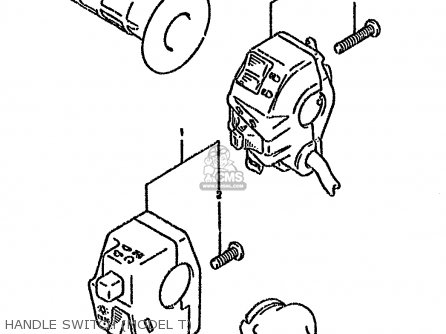 HANDLE SWITCH (MODEL T) - DR800SU 1995 (S) GERMANY (E22)