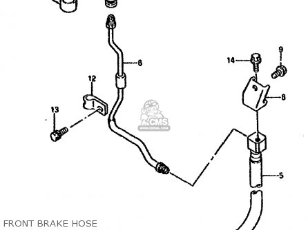 FRONT BRAKE HOSE - DR800SU 1995 (S) GERMANY (E22)