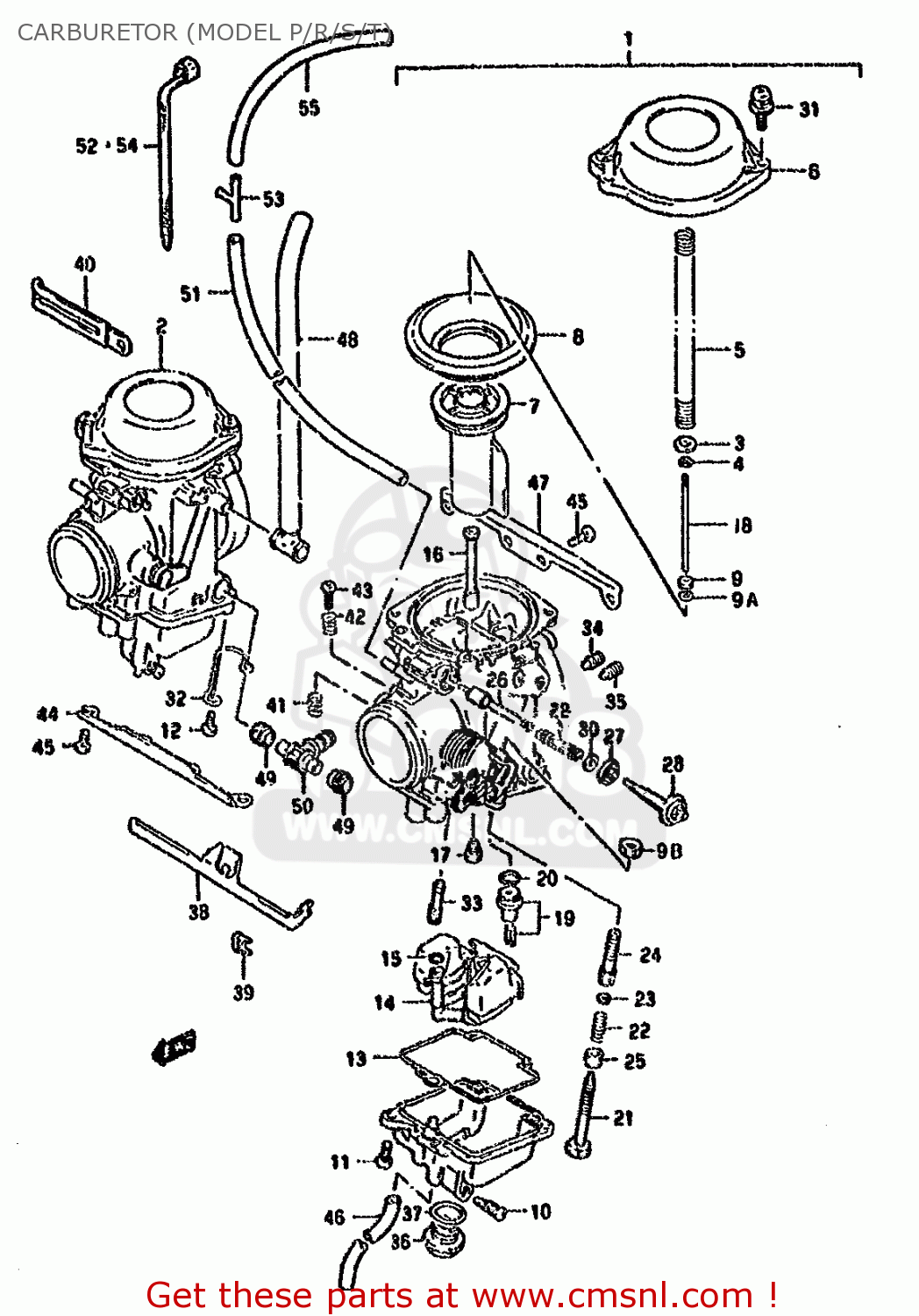 CARBURETOR (MODEL P/R/S/T) DR800SU 1996 (T) GERMANY (E22)