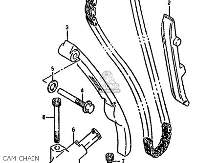 CAM CHAIN - DR800SU 1996 (T) GERMANY (E22)