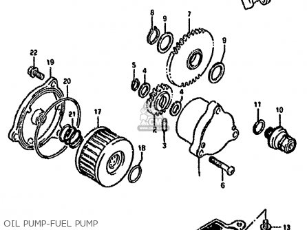 OIL PUMP-FUEL PUMP - DR800SU 1996 (T) GERMANY (E22)