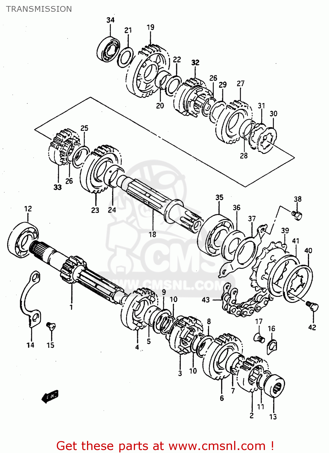 TRANSMISSION DR800SU 1997 (V) GERMANY (E22)