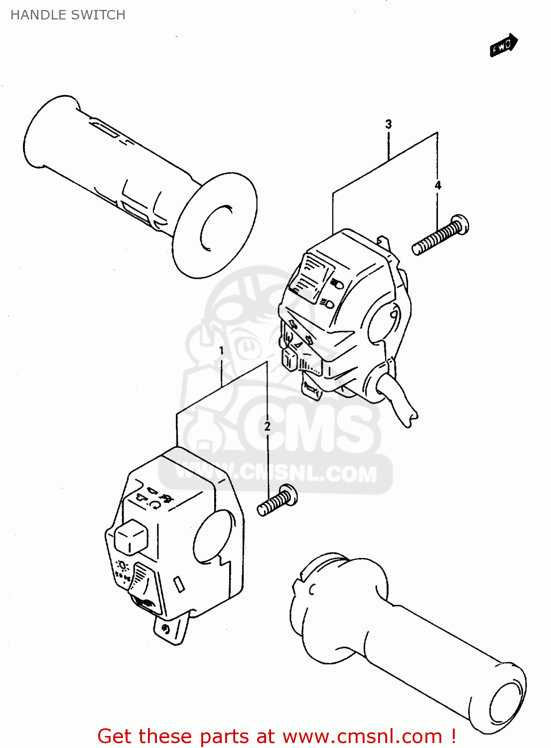 HANDLE SWITCH DR800SU 1997 (V) GERMANY (E22)