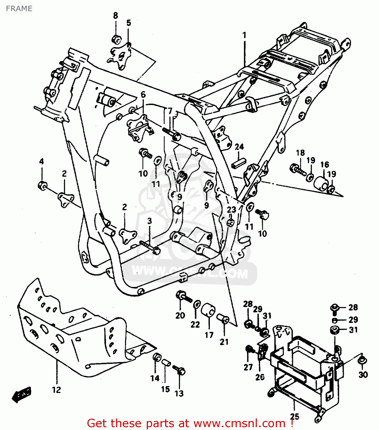 FRAME DR800SU 1997 (V) GERMANY (E22)