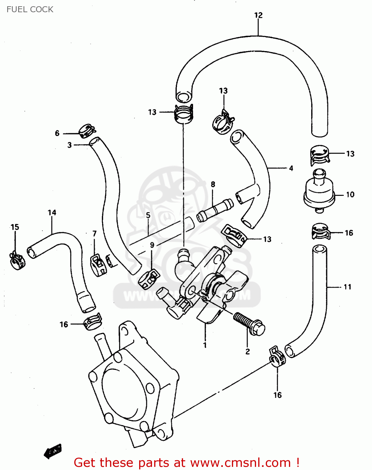 FUEL COCK DR800SU 1997 (V) GERMANY (E22)