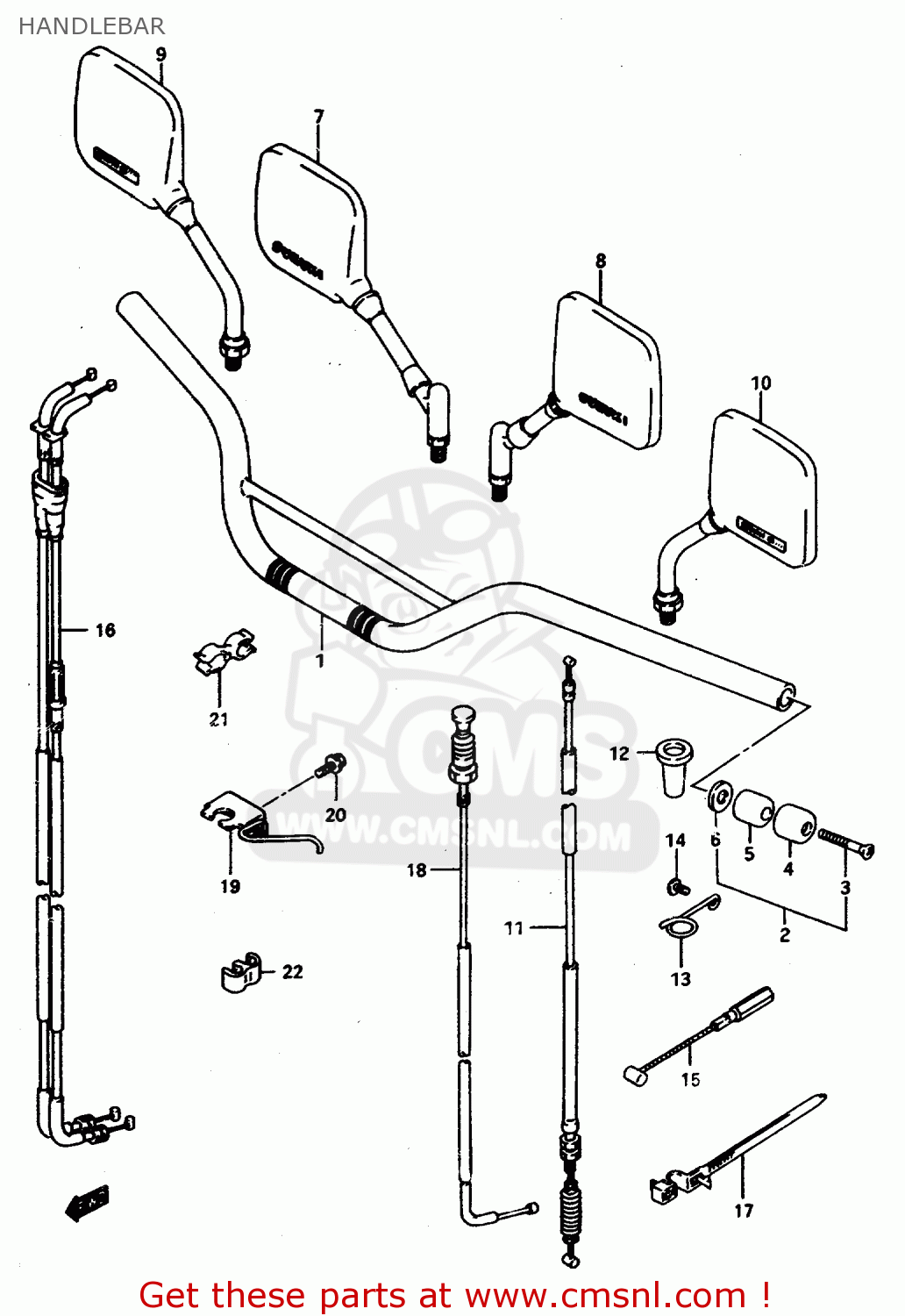 HANDLEBAR DR800SU 1997 (V) GERMANY (E22)