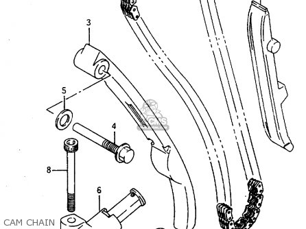CAM CHAIN - DR800SU 1997 (V) GERMANY (E22)