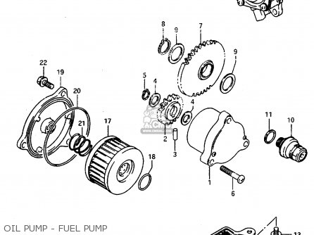 OIL PUMP - FUEL PUMP - DR800SU 1997 (V) GERMANY (E22)