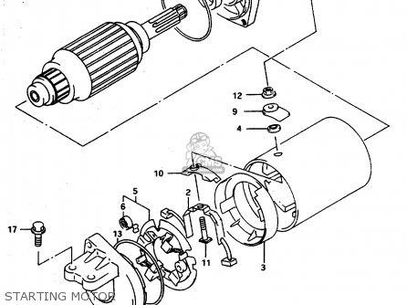 STARTING MOTOR - DR800SU 1997 (V) GERMANY (E22)