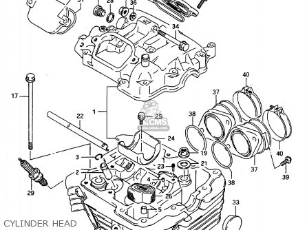 CYLINDER HEAD - DR800SU 1997 (V) GERMANY (E22)