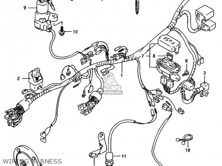 WIRING HARNESS - DR800SU 1997 (V) GERMANY (E22)