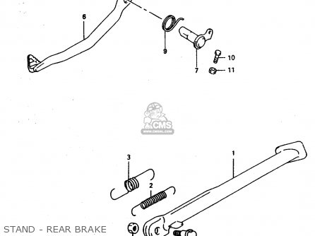 STAND - REAR BRAKE - DR800SU 1997 (V) GERMANY (E22)
