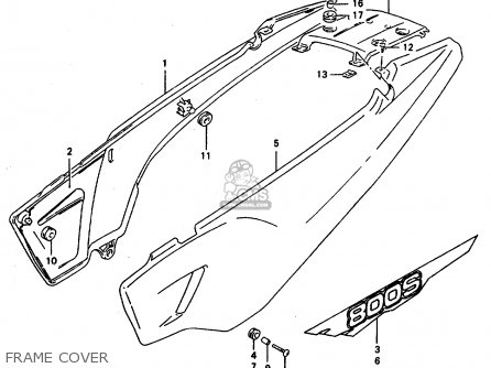 FRAME COVER - DR800SU 1997 (V) GERMANY (E22)