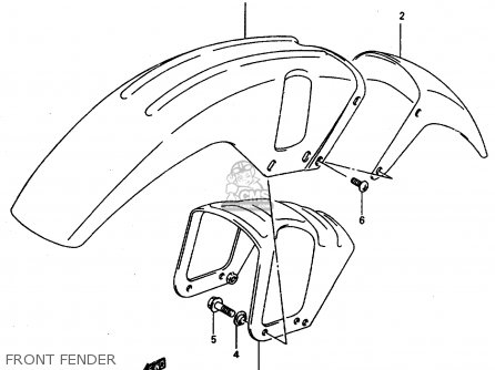FRONT FENDER - DR800SU 1997 (V) GERMANY (E22)