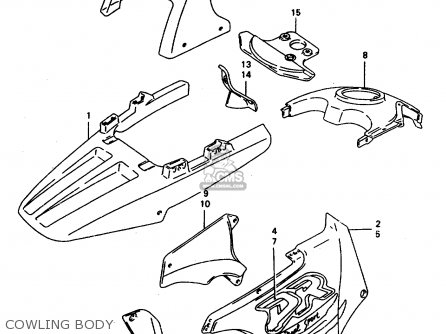 COWLING BODY - DR800SU 1997 (V) GERMANY (E22)
