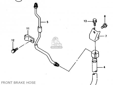 FRONT BRAKE HOSE - DR800SU 1997 (V) GERMANY (E22)