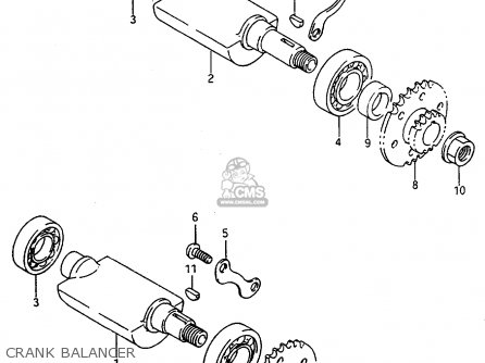 CRANK BALANCER - DR800SU 1997 (V) GERMANY (E22)