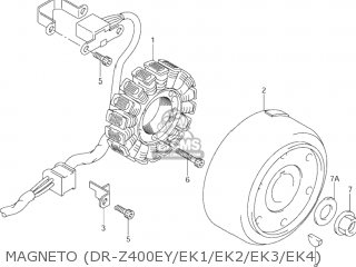 Suzuki DR-Z400 2004 (K4) USA (E03) DRZ400 DR Z400 parts
