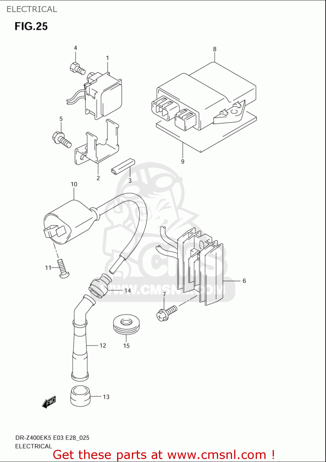 ELECTRICAL DRZ400E 2005 2006 (K5) (K6) USA (E03)