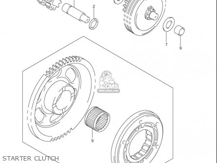 STARTER CLUTCH - DRZ400E 2005 2006 (K5) (K6) USA (E03)
