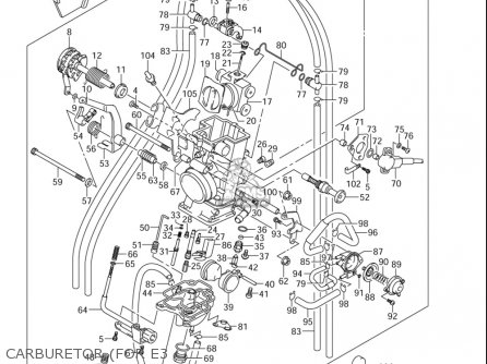 CARBURETOR (FOR E3 - DRZ400E 2005 2006 (K5) (K6) USA (E03)
