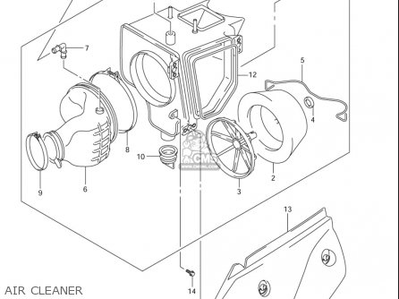 AIR CLEANER - DRZ400E 2005 2006 (K5) (K6) USA (E03)