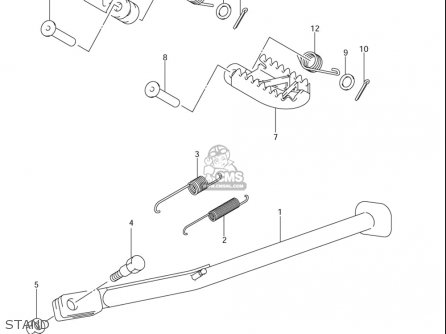 STAND - DRZ400E 2005 2006 (K5) (K6) USA (E03)