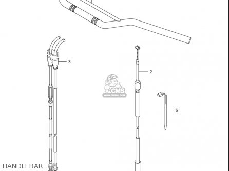 HANDLEBAR - DRZ400E 2005 2006 (K5) (K6) USA (E03)