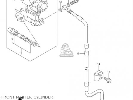 FRONT MASTER CYLINDER - DRZ400E 2005 2006 (K5) (K6) USA (E03)