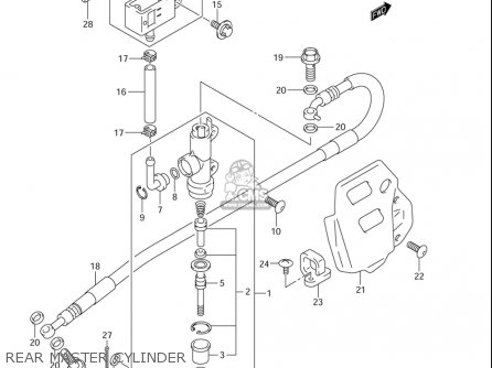 REAR MASTER CYLINDER - DRZ400E 2005 2006 (K5) (K6) USA (E03)
