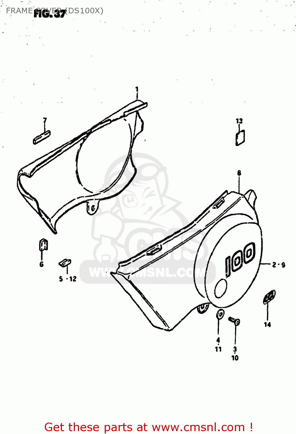 FRAME COVER (DS100X) DS100 1978 (C) USA (E03)