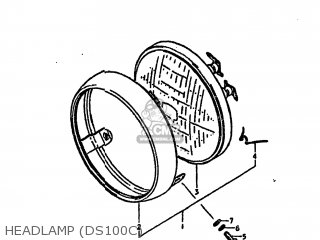 HEADLAMP (DS100C) - DS100 1978 (C) USA (E03)